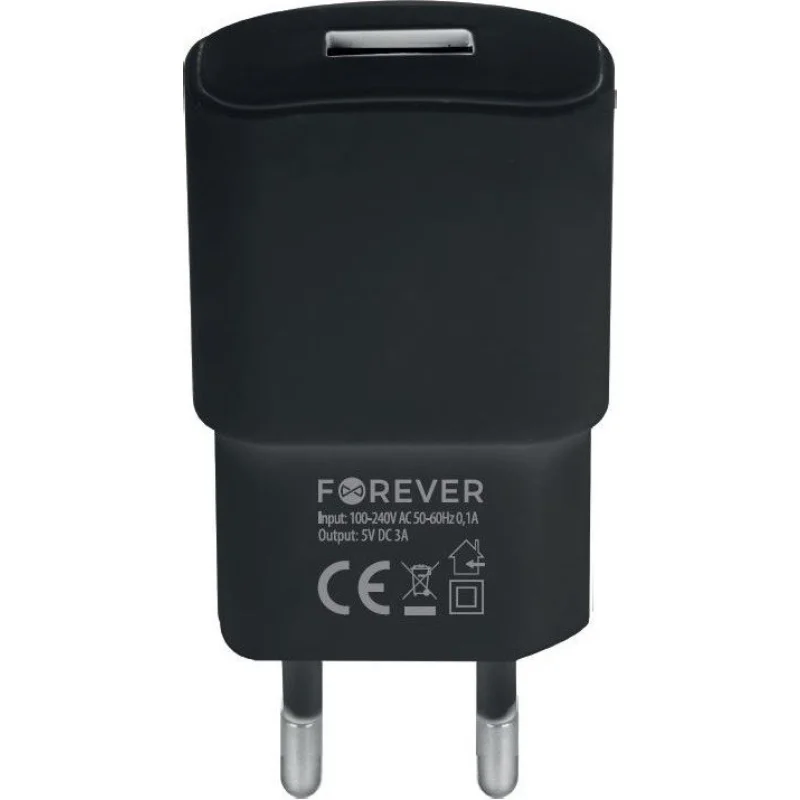 Chargeur Secteur Forever Tc-01 USB / 2A / Noir - photo 2