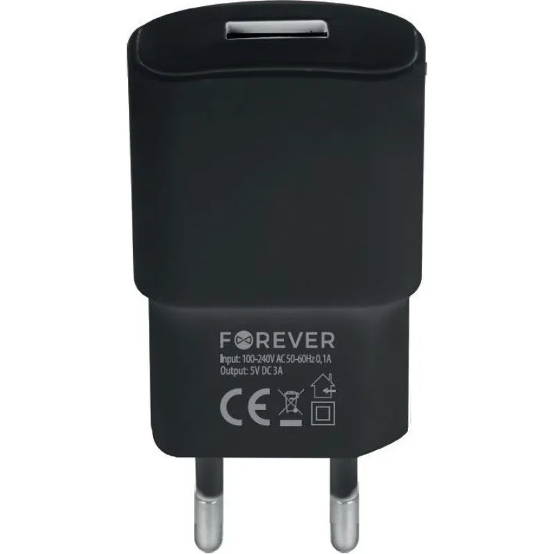 Chargeur Secteur Forever Tc-01 USB / 2A / Noir - photo 2
