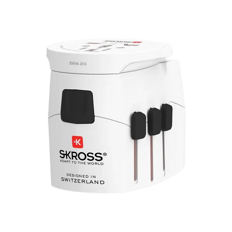 ADAPTATEUR DE VOYAGE SKROSS PRO LIGHT USB EARTHED 2 USB SLOT - photo 1