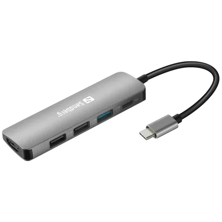 Station d'accueil Sandberg USB-C / Aluminium - photo 4