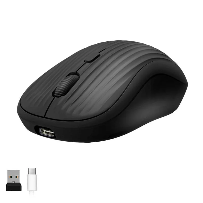 SOURIS SANS FIL W12 RECHARGEABLE Bluetooth / ASSORTIES ( NOIR + BLEU + ROSE + WHITE ) - photo 1