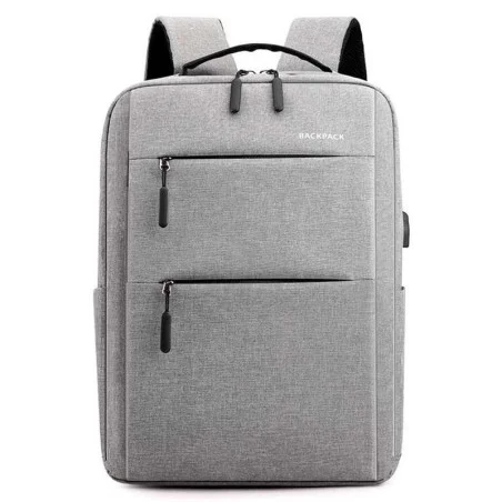 Sac à Dos Pour Pc Portable 15.6" BAG 029 - GRIS + PORT USB - photo 5