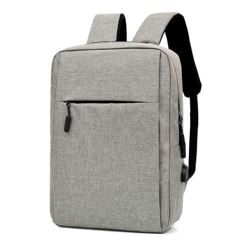 Sac à Dos Pour Pc Portable 15.6" BAG 028 - Gris + PORT USB - photo 2