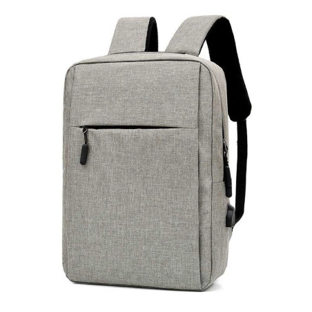 Sac à Dos Pour Pc Portable 15.6" BAG 028 - Gris + PORT USB - photo 3