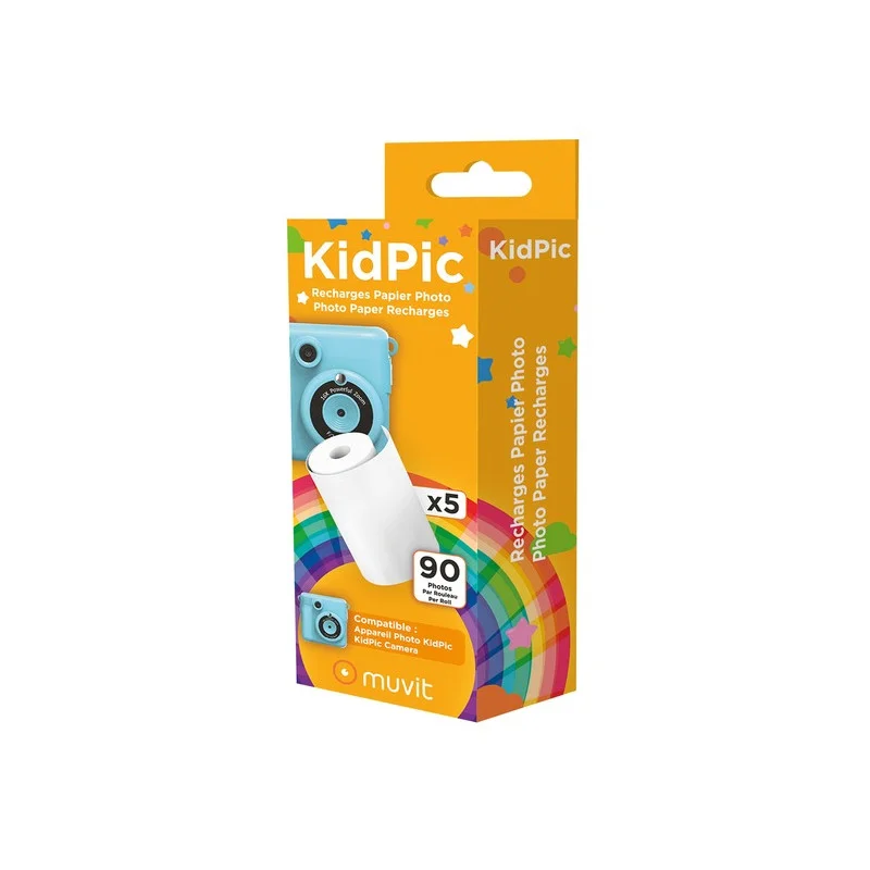 5 ROULEAUX PAPIER APPAREIL PHOTO ENFANT KIDPIC - photo 3
