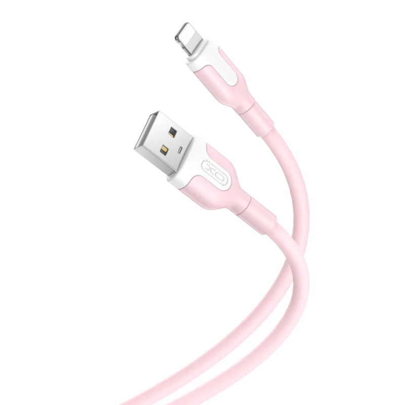 Câble XO NB212 USB - Lightning 1,0 m 2,1 A rose - photo 1