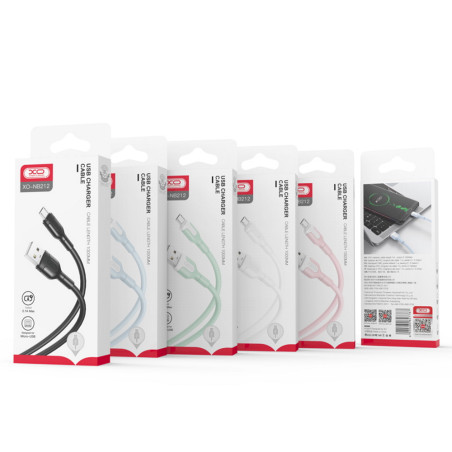 Câble XO NB212 USB - Lightning 1,0 m 2,1 A rose - photo 5