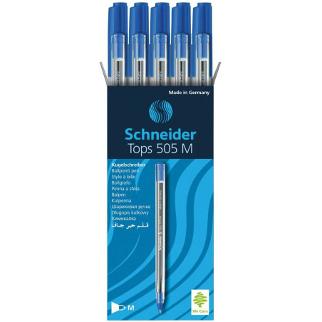 50 Stylos à bille Schneider Tops 505 M / 1.4 mm / Bleu - photo 6