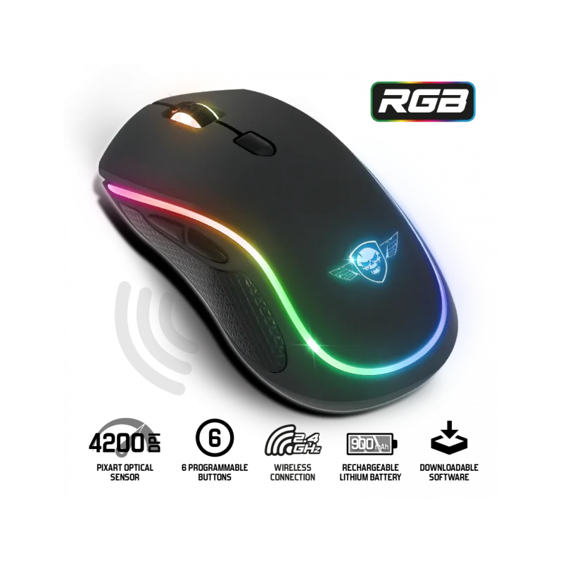 Souris Gamer Sans Fil SPIRIT OF GAMER PRO M9 RGB / Noir - Spirit of Gamer - photo 3