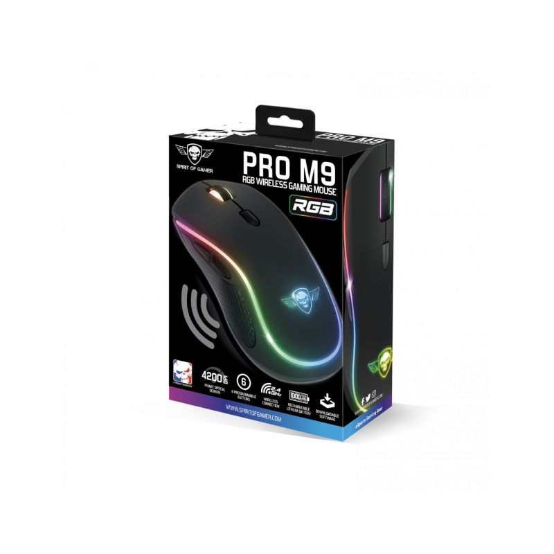 Souris Gamer Sans Fil SPIRIT OF GAMER PRO M9 RGB / Noir - Spirit of Gamer - photo 6