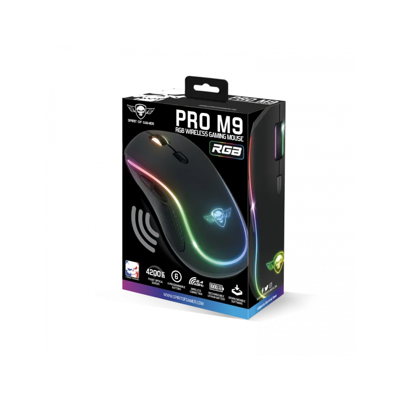 Souris Gamer Sans Fil SPIRIT OF GAMER PRO M9 RGB / Noir - Spirit of Gamer - photo 6