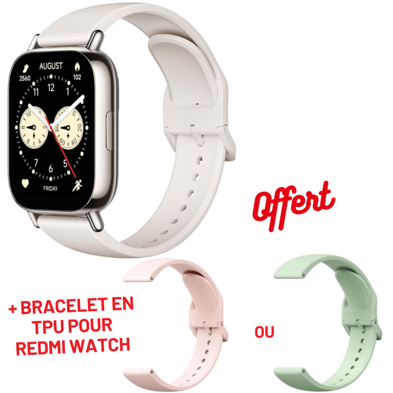 Smart Watch Redmi Watch 5 Lite / Beige Clair + Bracelet en TPU pour Redmi Watch - photo 1