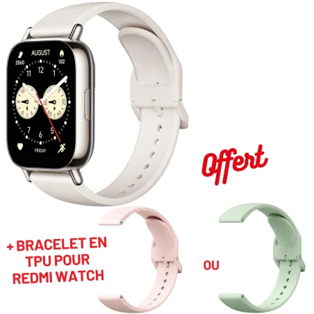Smart Watch Redmi Watch 5 Lite / Beige Clair + Bracelet en TPU pour Redmi Watch - photo 8