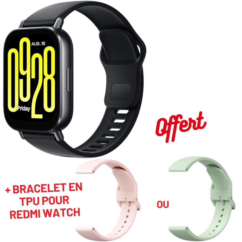 SMART WATCH REDMI WATCH 5 ACTIVE MIDNIGHT / BLACK + Bracelet en TPU pour Redmi Watch - photo 1