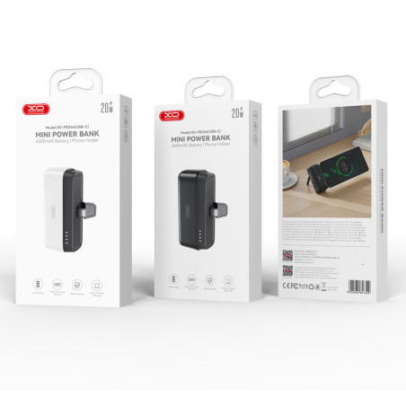 Powerbank mini XO PR244 20W 5000 mAh avec connecteur USB-C noir - photo 11