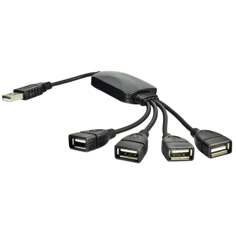 Akyga Hub USB AK-AD-13 2.0 4 ports noir 15cm