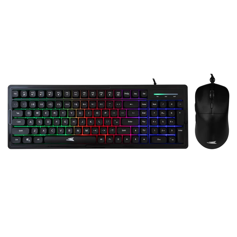 Ensemble Clavier et Souris USB Gamer Baracuda Orca BGC-011 - Noir