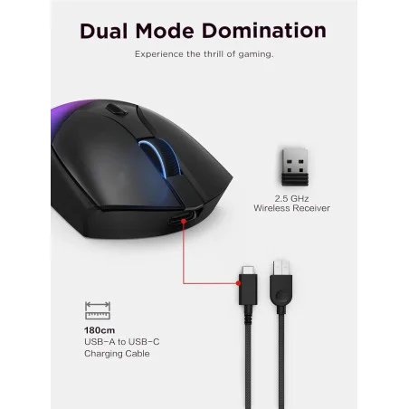 SOURIS Lenovo Legion M410 Wireless RGB Gaming Mouse - Lenovo - photo 16