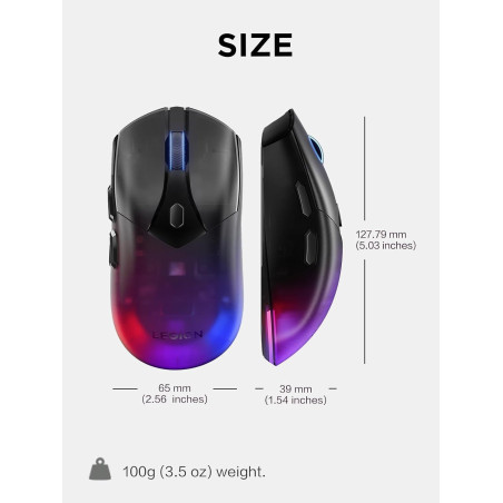 SOURIS Lenovo Legion M410 Wireless RGB Gaming Mouse - Lenovo - photo 18