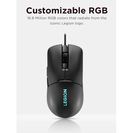 SOURIS Lenovo Legion M300s RGB Gaming Mouse (Black) - Lenovo - photo 11