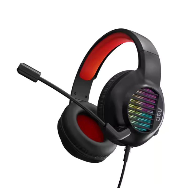 Casque de Jeu OTU avec Isolation du Bruit supra-auriculaire avec Microphone / RGB / Noir - photo 1