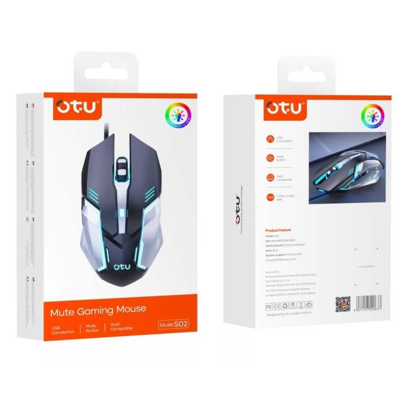 SOURIS GAMING OTU S02 -1.8M-RGB-2600DPI - photo 2