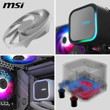 Kit de watercooling MAG CORELIQUID A13 240 / ARGB / WHITE - photo 10