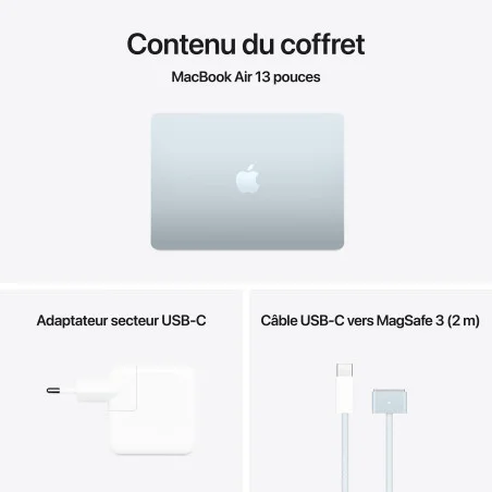 Apple MacBook Air M4 13" 2025 / 16 Go / 256 Go SSD / Bleu ciel - Apple - photo 8