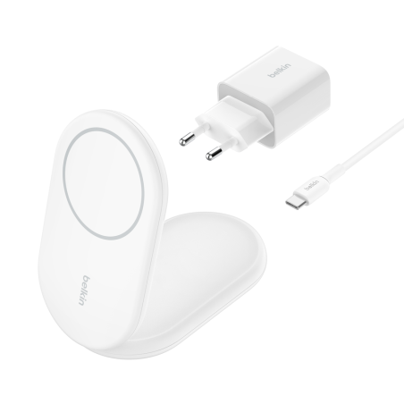 Support de recharge BELKIN BoostCharge Qi2 magnetique 15w, blanc - photo 13