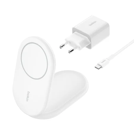 Support de recharge BELKIN BoostCharge Qi2 magnetique 15w, blanc - photo 13
