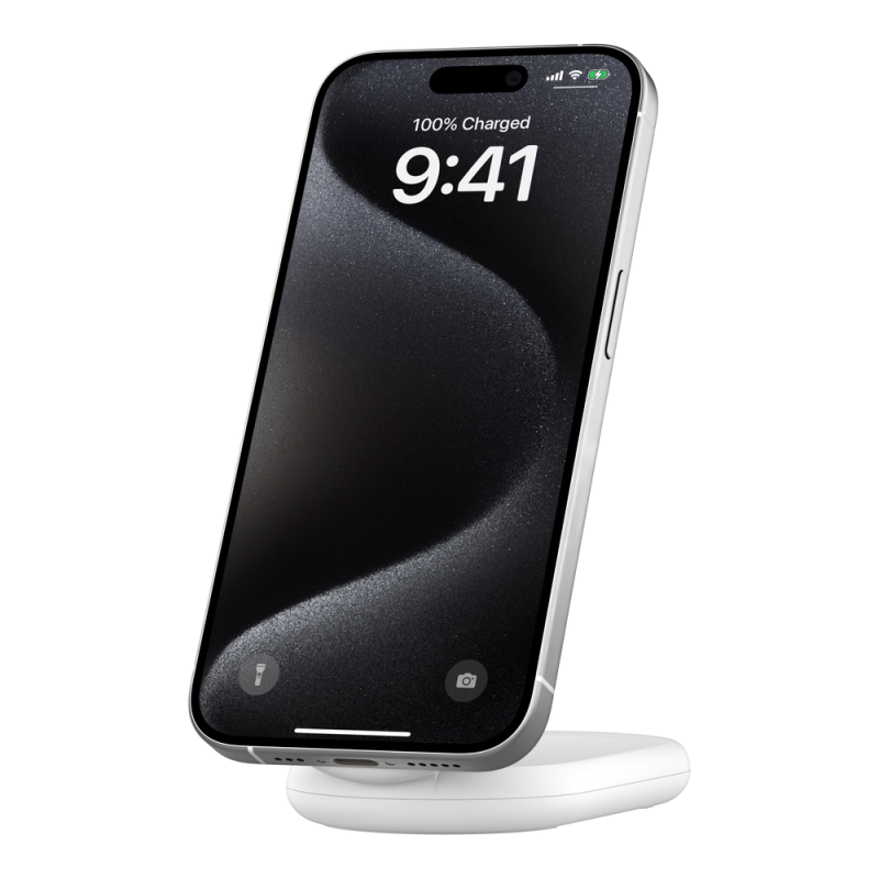 Support de recharge BELKIN BoostCharge Qi2 magnetique 15w, blanc - photo 6