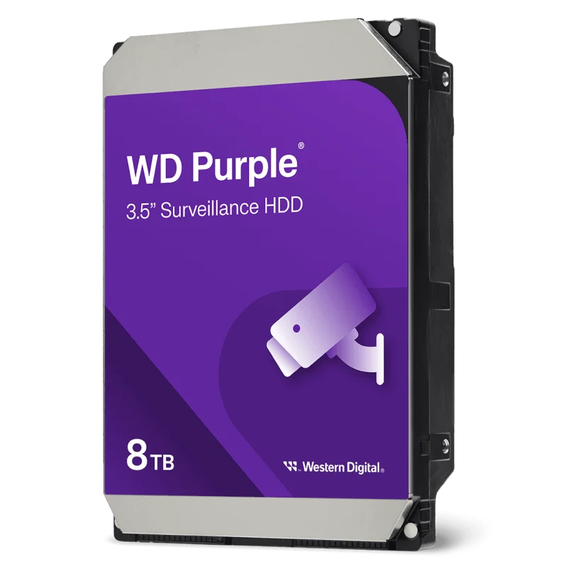DISQUE DUR INTERNE 3.5 POUR VIDEO SURVEILLANCE WESTERN DIGITAL PURPLE 8TB