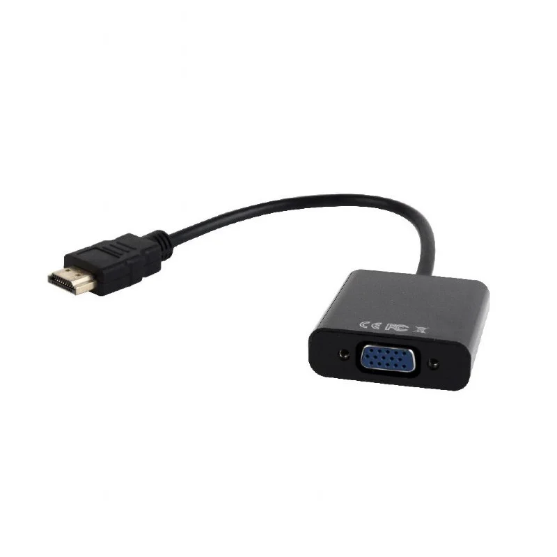 Adaptateur GEMBIRD HDMI vers VGA / audio port unique / Noir
