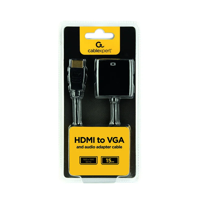Adaptateur GEMBIRD HDMI vers VGA / audio port unique / Noir - photo 5