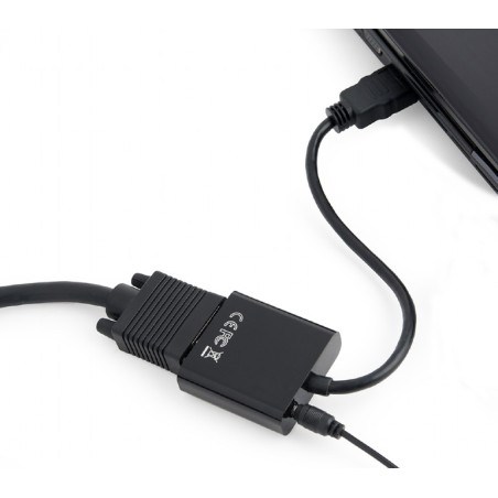 Adaptateur GEMBIRD HDMI vers VGA / audio port unique / Noir - photo 8