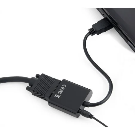Adaptateur GEMBIRD HDMI vers VGA / audio port unique / Noir - photo 8