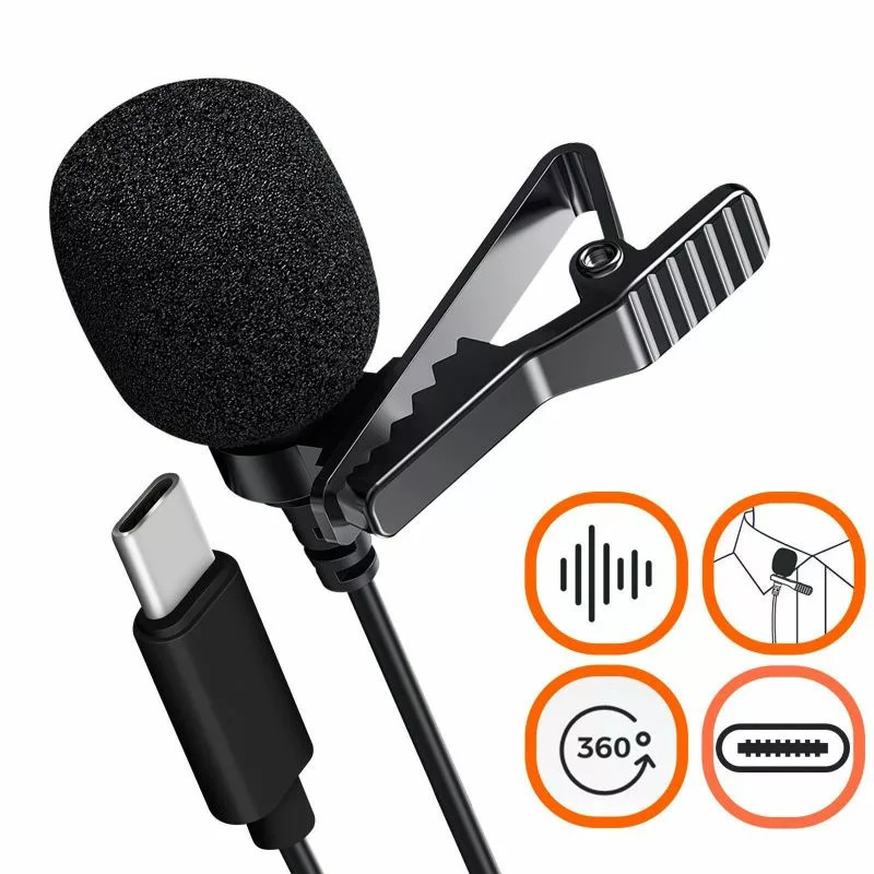 Microphone Lavalier JBC-051  TYPE C Noir - photo 2
