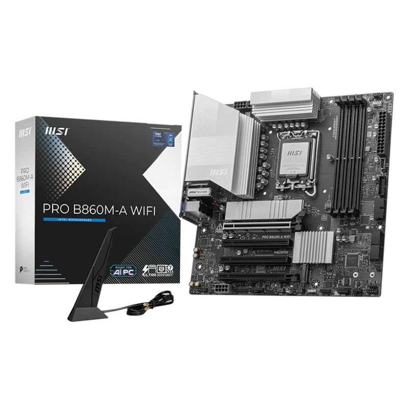 Carte mère MSI PRO B860M-A WIFI / mATX / DDR5 - MSI - photo 1