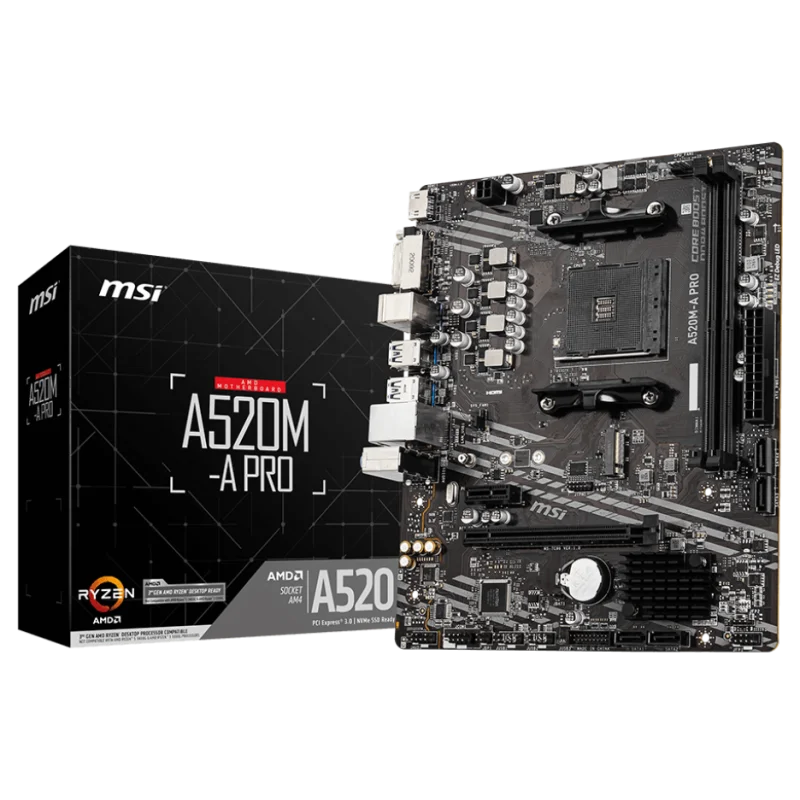 Carte mère MSI A520M-A PRO / mATX / DDR4