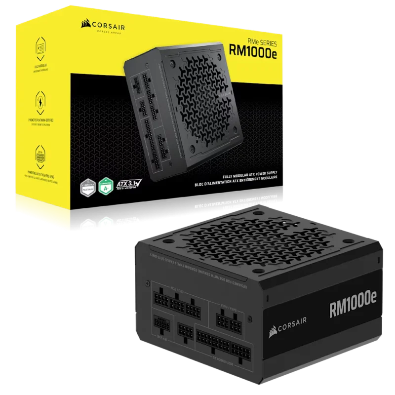 Boîte d'alimentation Corsair RMe 2025 / ATX / 1000 Watts / Noir - Corsair - photo 5