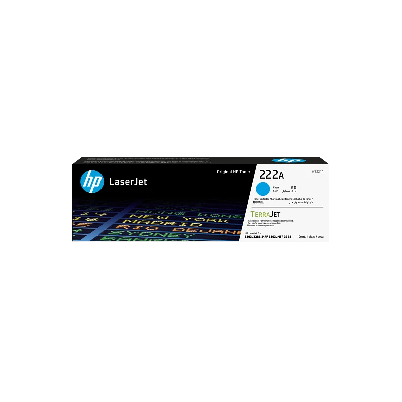 Toner HP LaserJet authentique W2221A / Cyan
