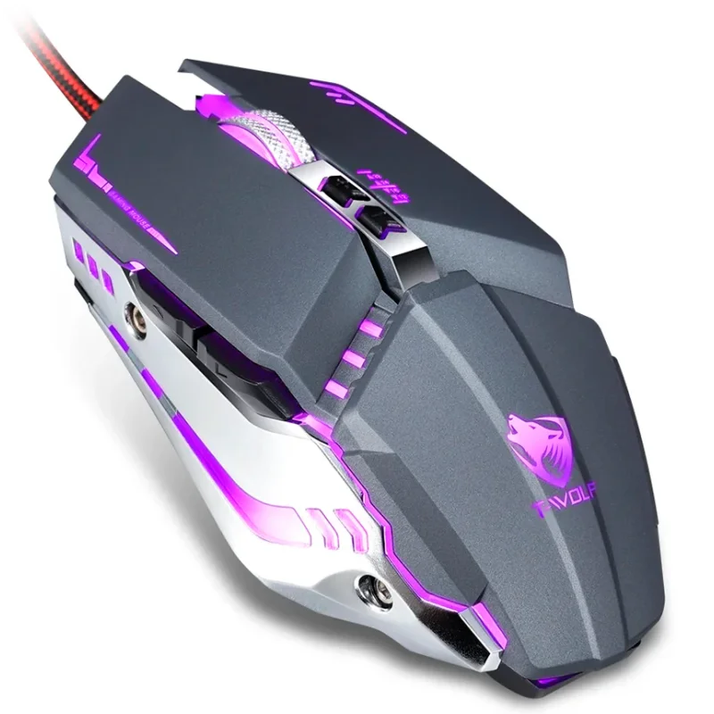 Souris Gaming T-WOLF V7 - Gris
