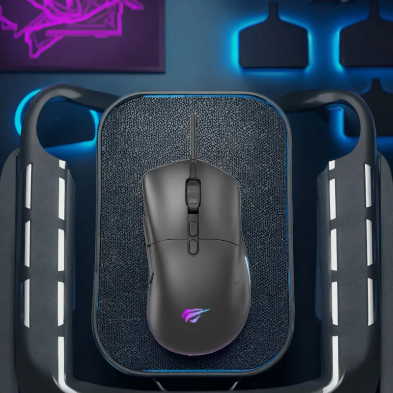 Souris Optique Filaire Gamer HAVIT MS954 Backlit / RGB / Noir - photo 3