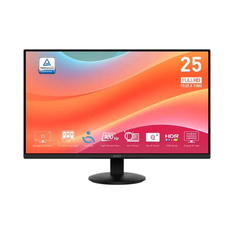 Écran MSI Pro MP252L 24.5" Full HD IPS / 100 Hz / Noir - MSI - photo 1