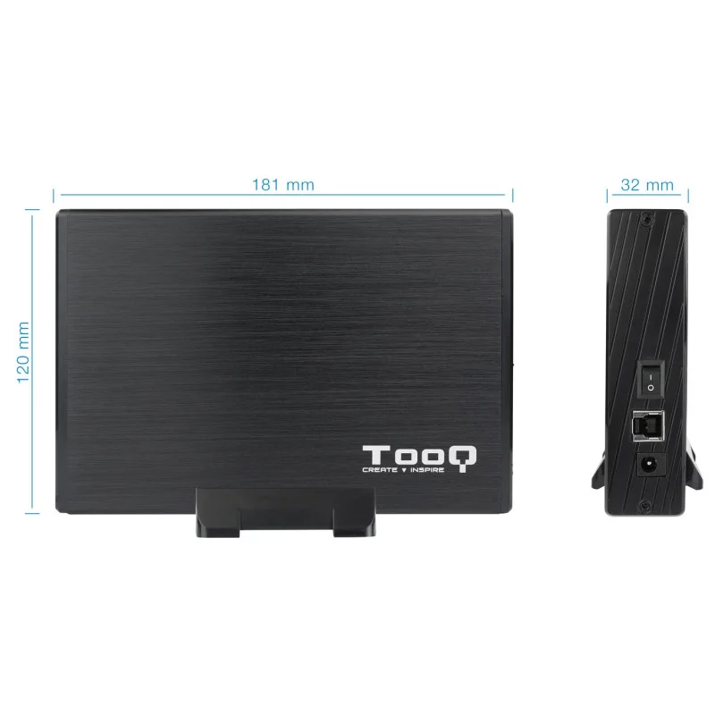 Boîtier externe USB 3.1 TooQ TQE-3527 - S-ATA 3,5" / Noir - photo 6
