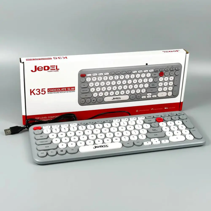 Clavier USB JEDEL K35 CHOKOLATE SLIM - photo 5