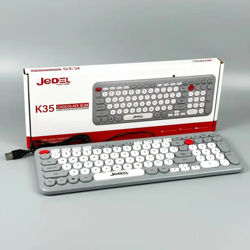 Clavier USB JEDEL K35 CHOKOLATE SLIM - photo 5