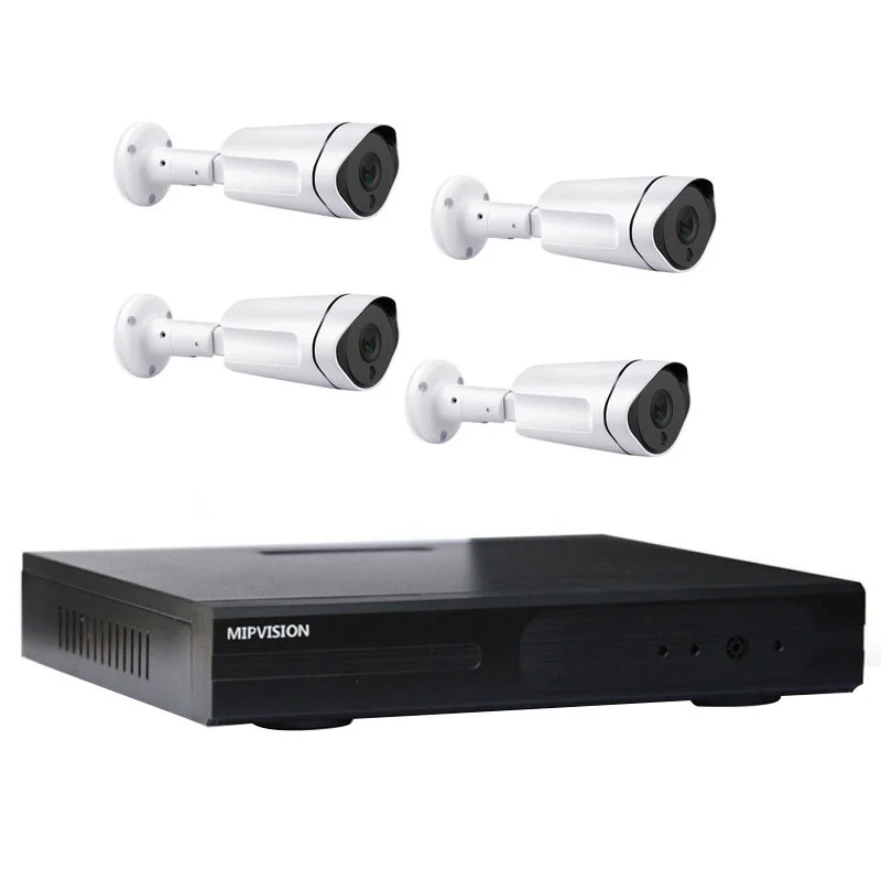 4 CAMERA EXTERNE MIPVISION 2MP  MIP-1504 +DVR H.264