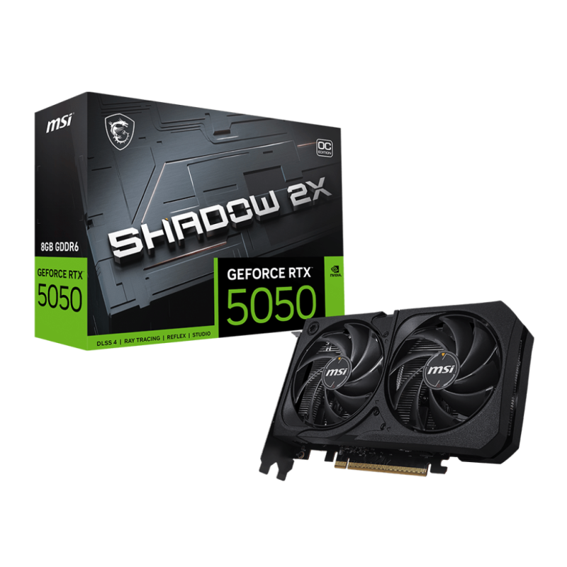 Carte graphique MSI GeForce RTX 5050 SHADOW 2X OC / 8 Go GDDR6 - MSI - photo 1