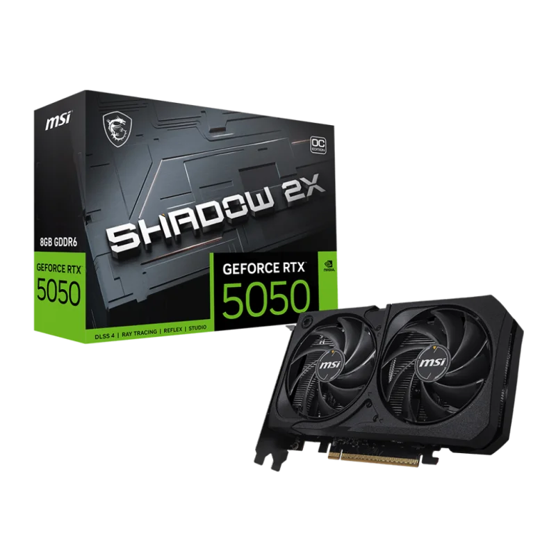 Carte graphique MSI GeForce RTX 5050 SHADOW 2X OC / 8 Go GDDR6